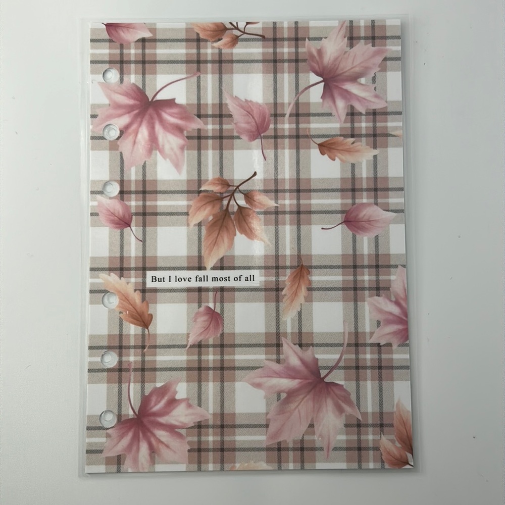 A6 - Fall Theme Picture Agenda Divider Dashboard (leaves/plaid)